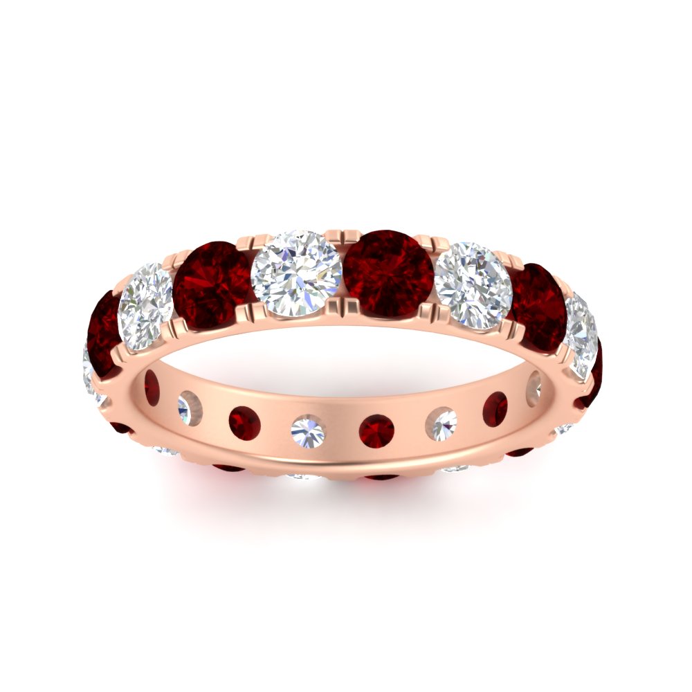 2.50 Ct. Diamond Double Prong Eternity Wedding Band