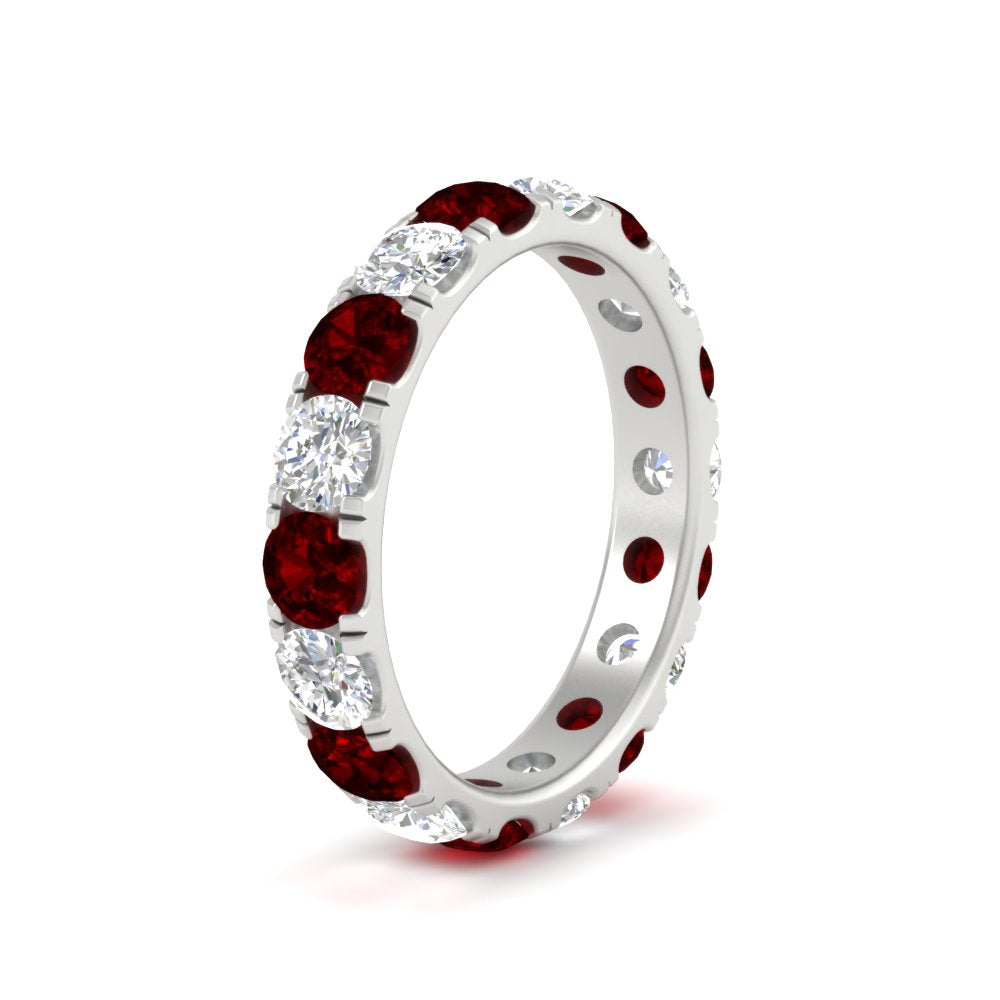 2.50 Ct. Diamond Double Prong Eternity Wedding Band