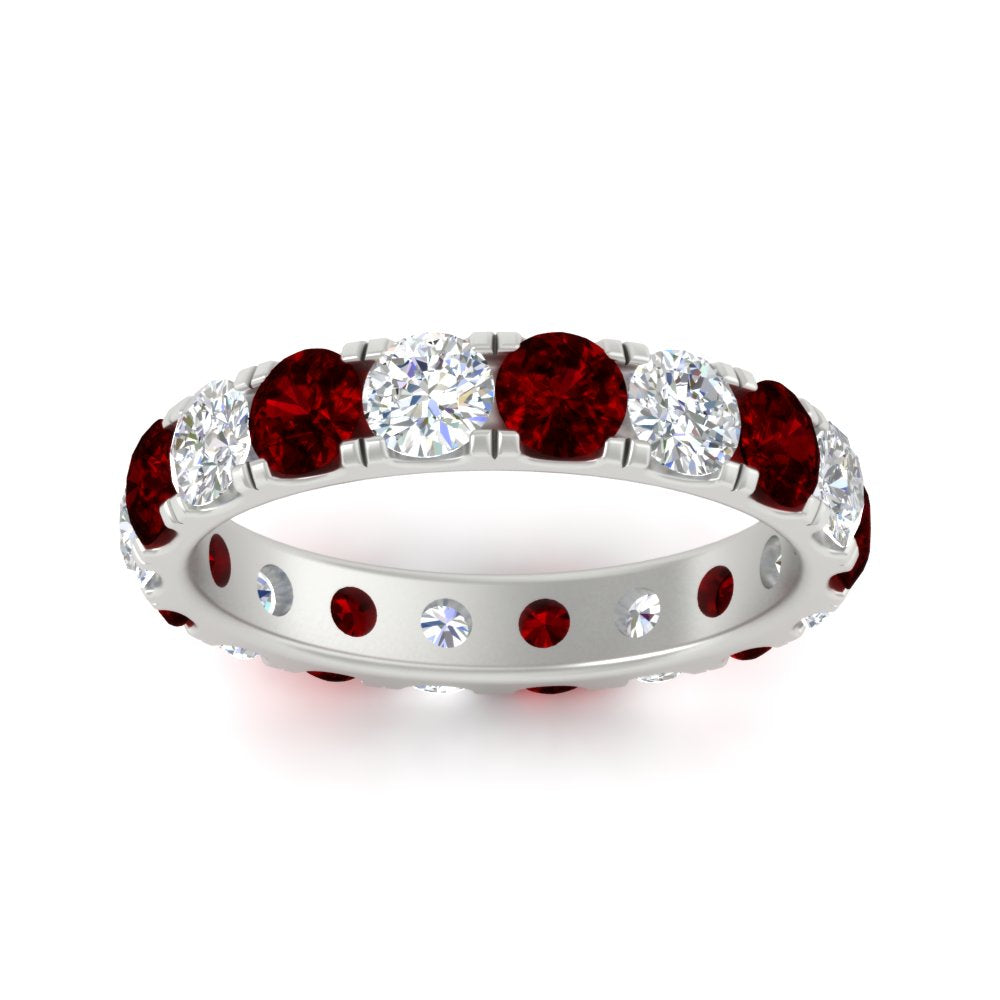 2.50 Ct. Diamond Double Prong Eternity Wedding Band