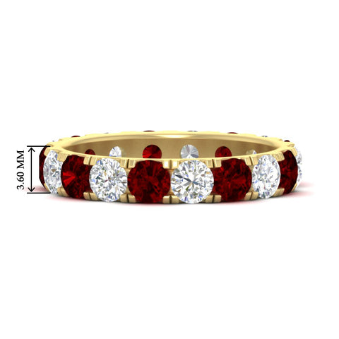2.50-ct.-diamond-and-ruby-double-prong-eternity-wedding-band-in-yellow-gold-FDEWB8371GRUDR-2.50CT-NL-YG-HW