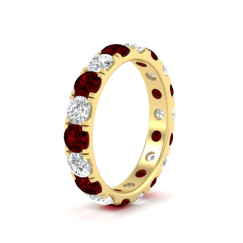 2.50-ct.-diamond-and-ruby-double-prong-eternity-wedding-band-in-yellow-gold-FDEWB8371GRUDRANGLE2-2.50CT-NL-YG