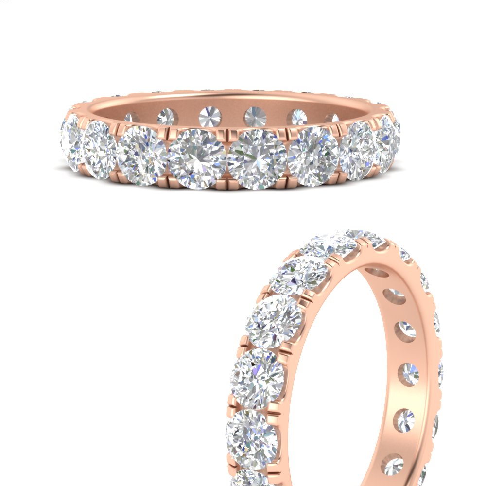 2.50 Ct. Diamond Double Prong Eternity Wedding Band