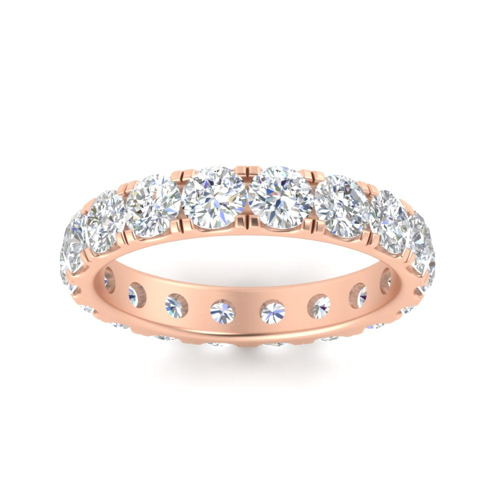 2.50 Ct. Diamond Double Prong Eternity Wedding Band