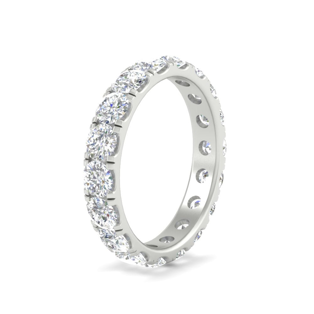 2.50 Ct. Diamond Double Prong Eternity Wedding Band