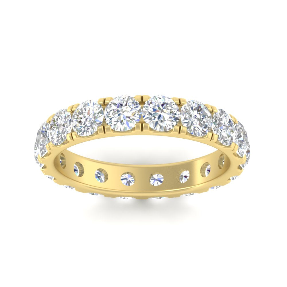 2.50 Ct. Diamond Double Prong Eternity Wedding Band
