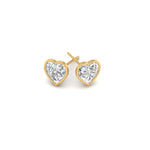 Load image into Gallery viewer, Heart Shape Bezel Stud Earring
