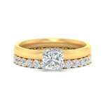 Load image into Gallery viewer, 2.50-mm-cushion-cut-solitaire-ring-with-eternity-band-in-yellow-gold-fdens11590cusleep-2.50mm-nl-yg_bc5b5b03-9813-40dc-8649-173c6750b862.jpg?v=1760333865
