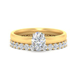 Load image into Gallery viewer, 2.50-mm-oval-shaped-solitaire-ring-with-eternity-band-in-yellow-gold-fdens11590ovsleep-2.50mm-nl-yg_537a6212-846e-4ccf-83c3-23af4be94f66.jpg?v=1760334635
