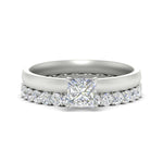 Load image into Gallery viewer, 2.50-mm-pricness-cut-solitaire-ring-with-eternity-band-in-white-gold-fdens11590prsleep-2.50mm-nl-wg.jpg?v=1760335405
