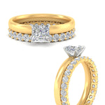 Load image into Gallery viewer, 2.50-mm-pricness-cut-solitaire-ring-with-eternity-band-in-yellow-gold-fdens11590prangle3-2.50mm-nl-yg.jpg?v=1760335405
