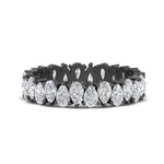 Load image into Gallery viewer, 2.60-carat-diamond-teardrop-eternity-band-in-black-gold-FD10554PE-0.10CT-NL-BG
