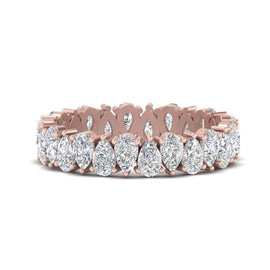 Alternating Pear Shaped Eternity Band