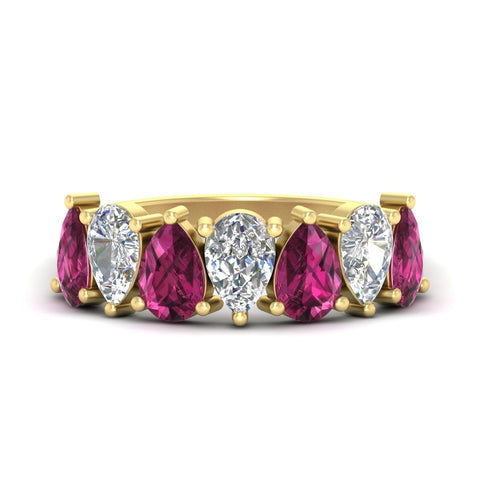 2.75-carat-7-seven-stone-pink-sapphire-teardrop-wedding-band-in-yellow-gold-fdwb8008pegsadrpisleep-2.75ct-nl-yg.jpg