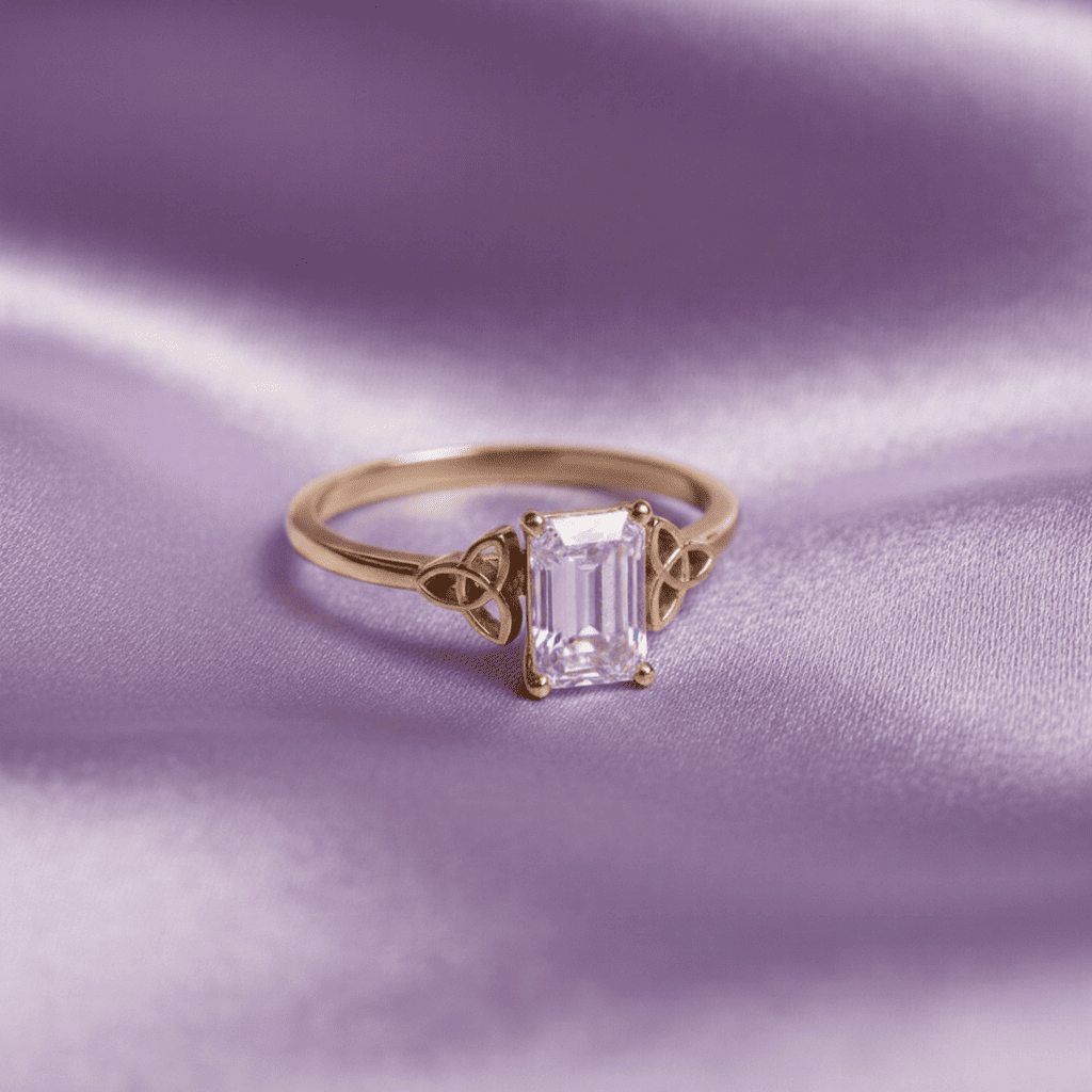 5. Emerald Cut Engagement Rings