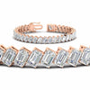 Load image into Gallery viewer, 24-carat-emerald-diagonal-tennis-bracelet-in-rose-gold-fdbrc11518angle2-6.00x4.00-nl-rg.jpg?v=1764932190