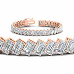 Load image into Gallery viewer, 24-carat-emerald-diagonal-tennis-bracelet-in-rose-gold-fdbrc11518angle2-6.00x4.00-nl-rg.jpg?v=1764932190
