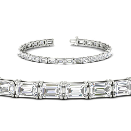 Emerald-Cut-East-West-Tennis-Bracelet-In-Yellow-Gold-FDBRC10220HAND-NL-YG