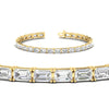 Load image into Gallery viewer, emerald-cut-horizontal-tennis-bracelet-in-white-gold-fdbrc10220emangle5-10-00ct-nl-yg