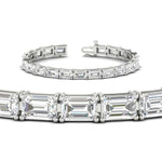 Load image into Gallery viewer, modern-east-west-set-emerald-cut-bracelet-white-gold-fdbrc10220em-17-00ct-nl-wg
