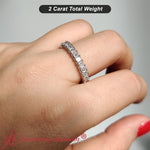 Load image into Gallery viewer, 2Ct.PrincessCutLabDiamondClassicEternityWeddingBand-FD10247PR-3
