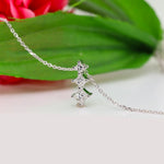 Load image into Gallery viewer, 3-Princess-Diamond-Graduated-Pendant-Necklace-In-14K-White-Gold-FDPD854PR