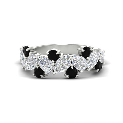 3-carat-alternative-pear-and-round-black-diamond-wedding-band-ring-in-white-gold-FD9174BGBLACK-3.00CT-NL-WG