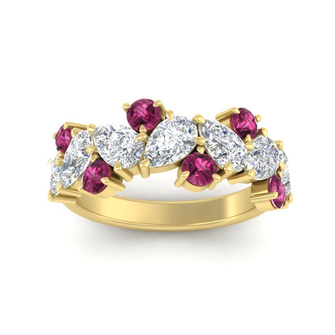3-carat-alternative-pear-and-round-pink-sapphire-wedding-band-ring-in-yellow-gold-FD9174BGSADRPIANGLE5-3.00CT-NL-YG