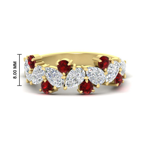 3-carat-alternative-pear-and-round-ruby-wedding-band-ring-in-yellow-gold-FD9174BGRUDR-3.00CT-NL-YG-HW