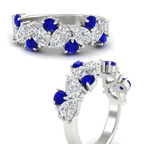 3-carat-alternative-pear-and-round-sapphire-wedding-band-ring-in-white-gold-FD9174BGSABLANGLE3-3.00CT-NL-WG