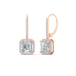 Load image into Gallery viewer, 3-carat-beautiful-halo-drop-diamond-earrings-in-rose-gold-FDEAR11235ASANGLE1-3.00-CT-NL-RG

