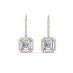 Load image into Gallery viewer, 3-carat-beautiful-halo-drop-diamond-earrings-in-rose-gold-FDEAR11235ASANGLE2-3.00-CT-NL-RG
