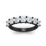 Load image into Gallery viewer, 3-carat-classic-cushion-cut-seven-stone-diamond-ring-in-black-gold-fdwb9497cuangle5-3.00ct-nl-bg?v=1773313652