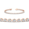 Load image into Gallery viewer, 3-carat-classic-teardrop-link-east-west-diamond-bracelet-in-rose-gold-FDBRCPE10581ANGLE2-3.30CT-NL-RG.jpg?v=1776840841