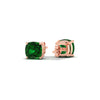 Load image into Gallery viewer, 3-carat-cushion-cut-emerald-basket-stud-earring-in-rose-gold-fdear10411cugemgrangle4-3.00ct-nl-rg.jpg