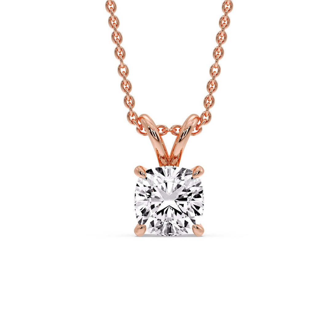 Cushion Cut Solitaire Pendant