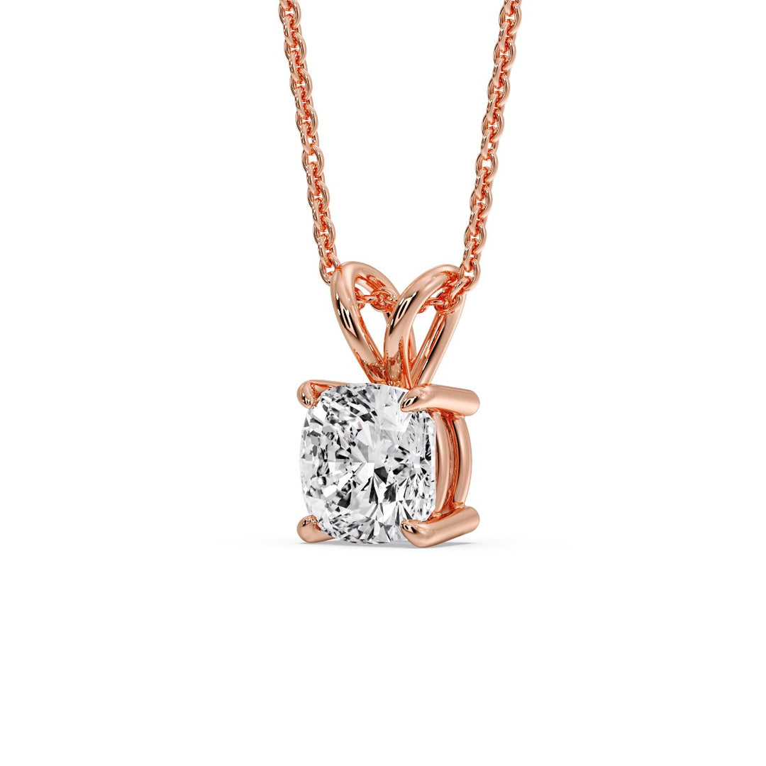Cushion Cut Solitaire Pendant