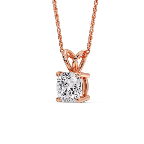 Cushion Cut Solitaire Pendant