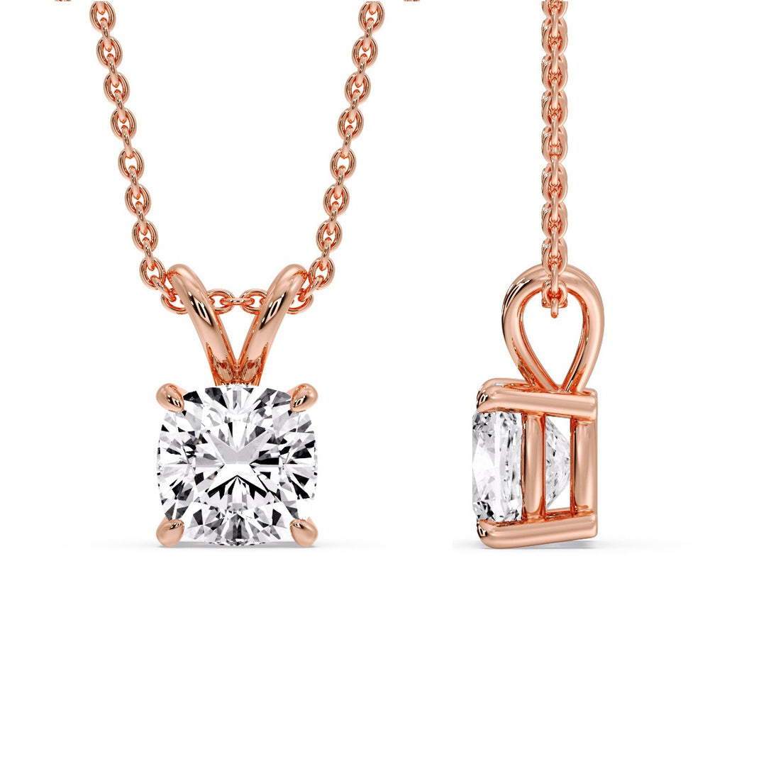 Cushion Cut Solitaire Pendant