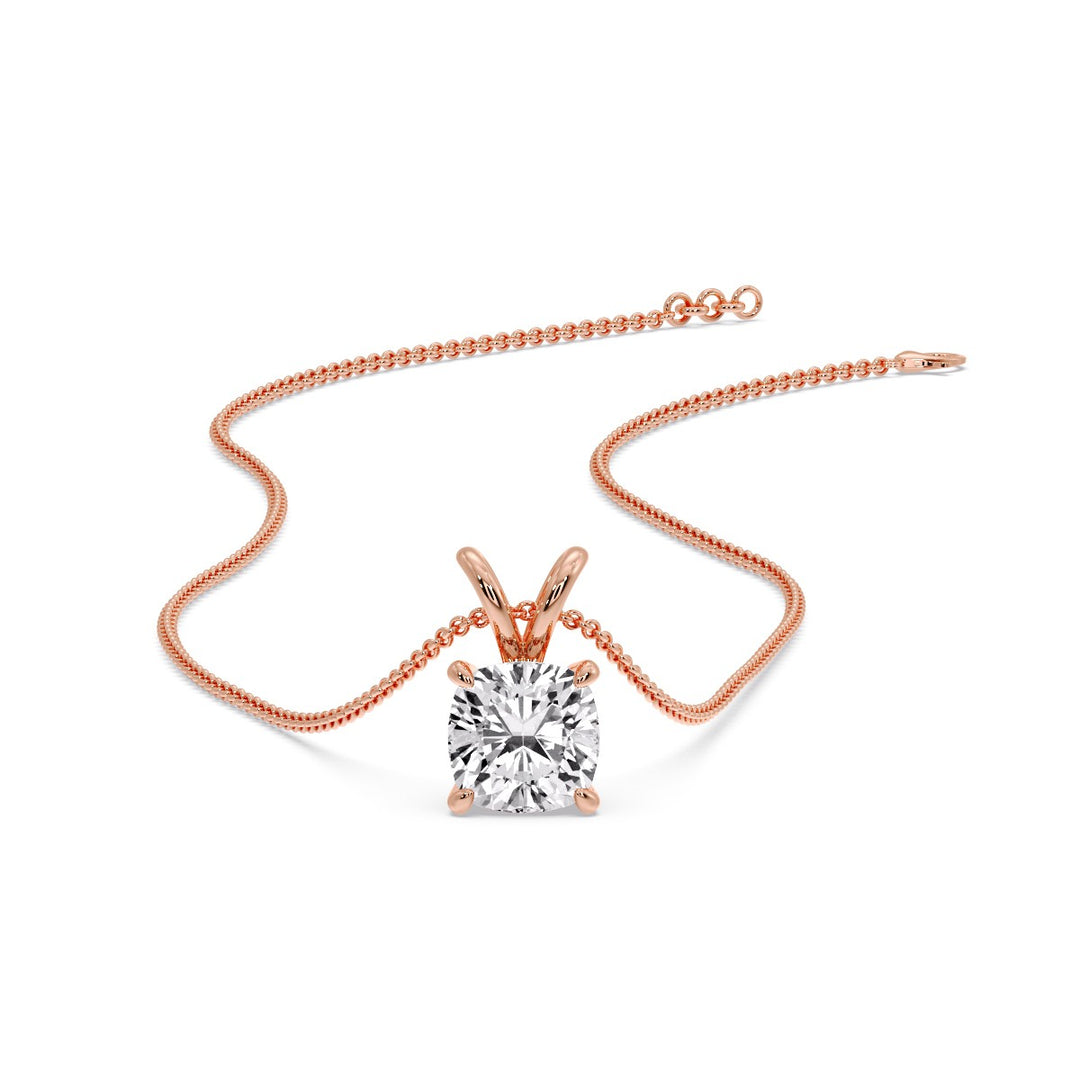 Cushion Cut Solitaire Pendant
