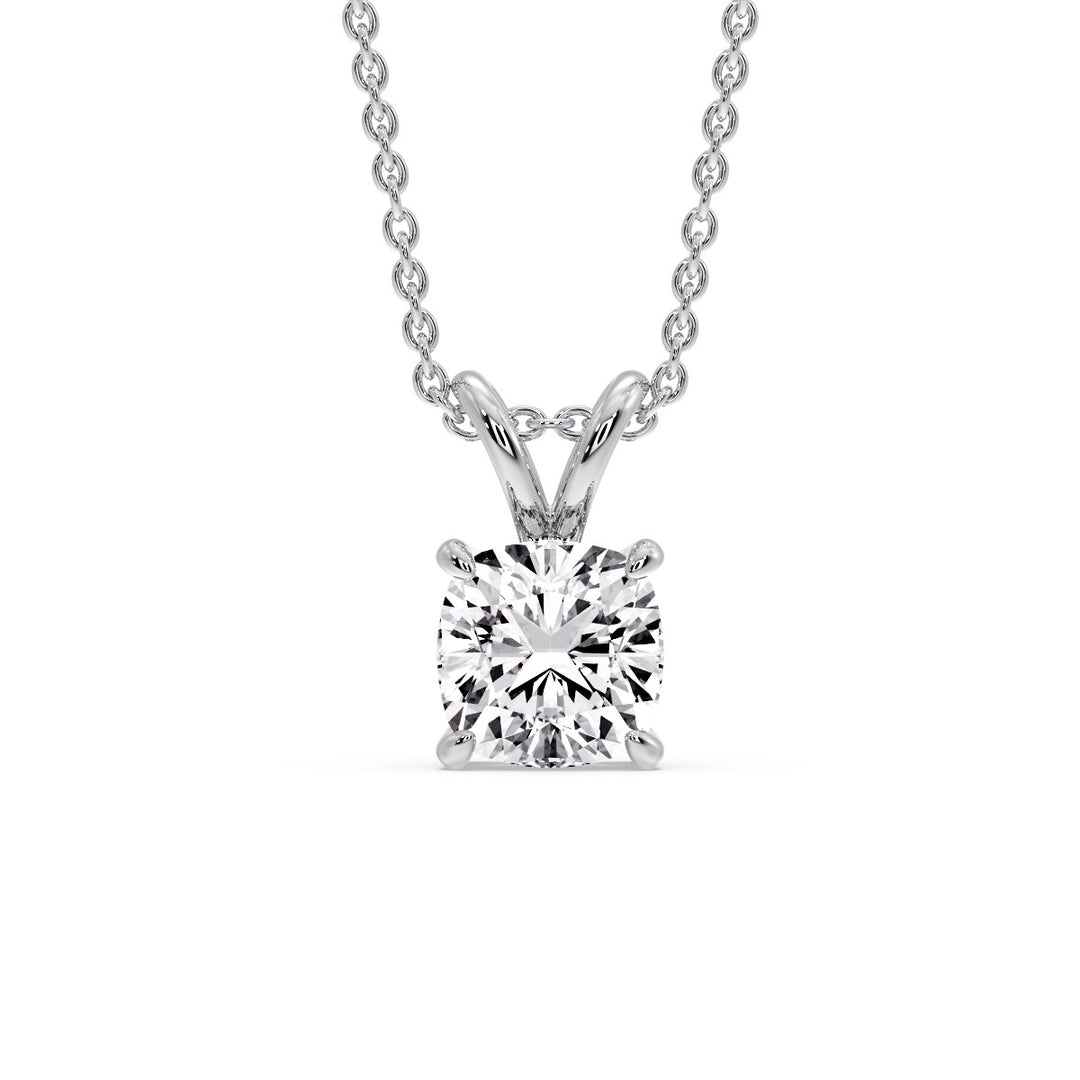 Cushion Cut Solitaire Pendant