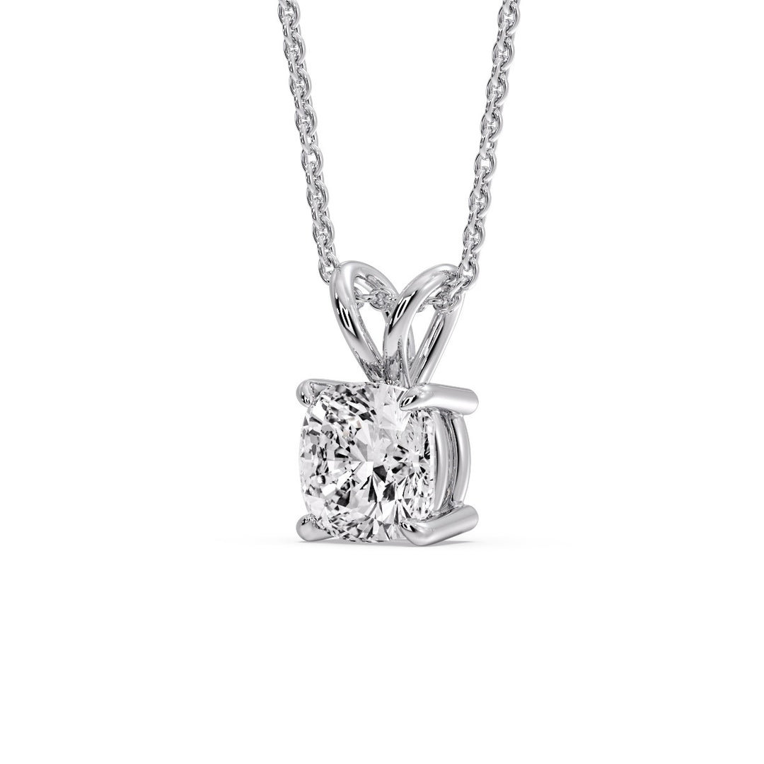 Cushion Cut Solitaire Pendant