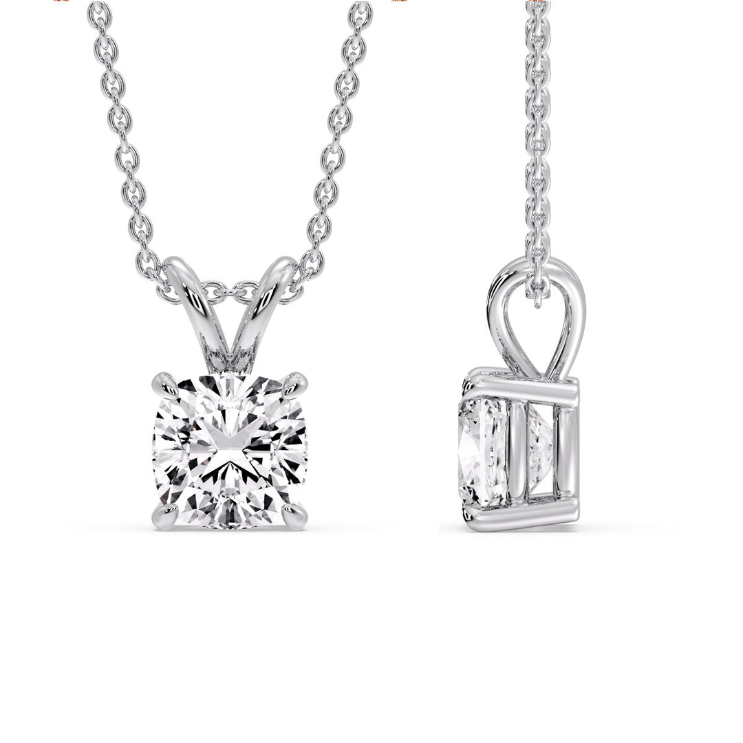 Cushion Cut Solitaire Pendant