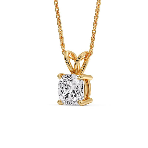 Cushion Cut Solitaire Pendant