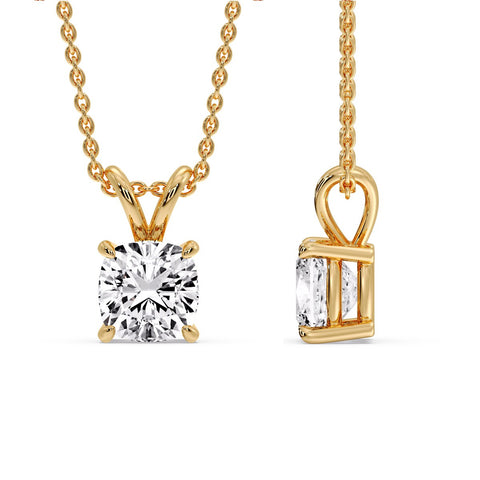 Cushion Cut Solitaire Pendant