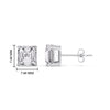 Load image into Gallery viewer, Asscher Cut Diamond Stud Earring