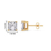 Load image into Gallery viewer, Asscher Cut Diamond Stud Earring