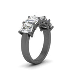 Load image into Gallery viewer, Emerald Cut Five Stone Diamond Anniversary Ring
