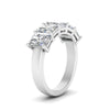 Load image into Gallery viewer, 3-carat-diamond-radiant-wedding-band-5-stone-in-white-gold-FD8008RABHAND-3.00CT-NL-WG.jpg