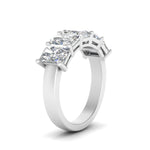 Load image into Gallery viewer, 3-carat-diamond-radiant-wedding-band-5-stone-in-white-gold-FD8008RABHAND-3.00CT-NL-WG.jpg
