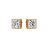 Load image into Gallery viewer, Stylish Princess Bezel Diamond Studs